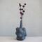 Hello Honey® 21" Black Handmade Paper mache Bubble Vase with Distressed Finish